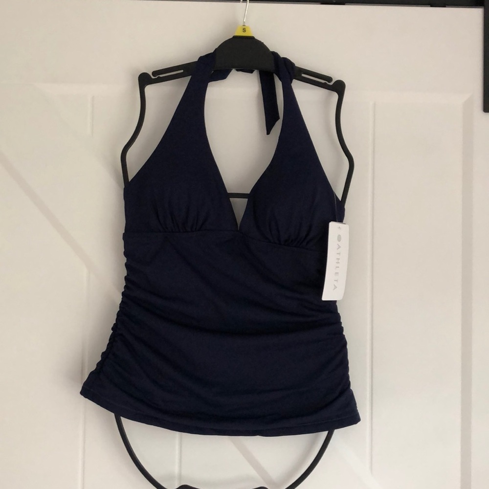 Athleta Shirred Swim Tank, sz Small